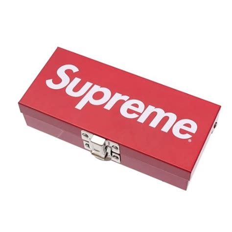 Supreme Small Metal Storage Box Red 2017 Release SS17